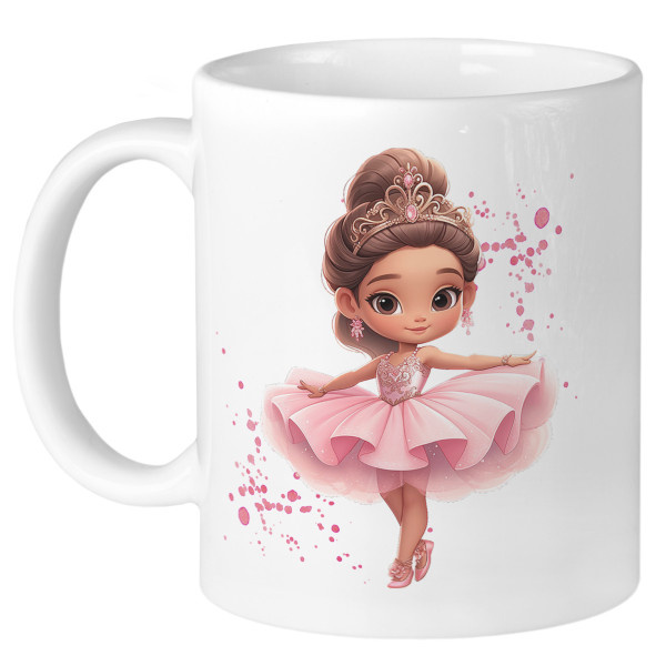 Personalisierte Tasse Ballerina zur Einschulung