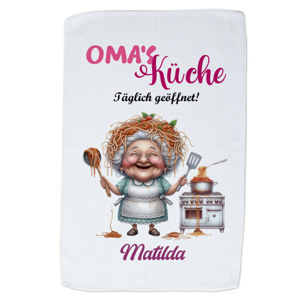 Küchentuch Oma`s Küche mit Name