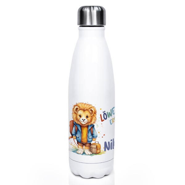 Wasserflasche mit Namen personalisiert zur Einschulung